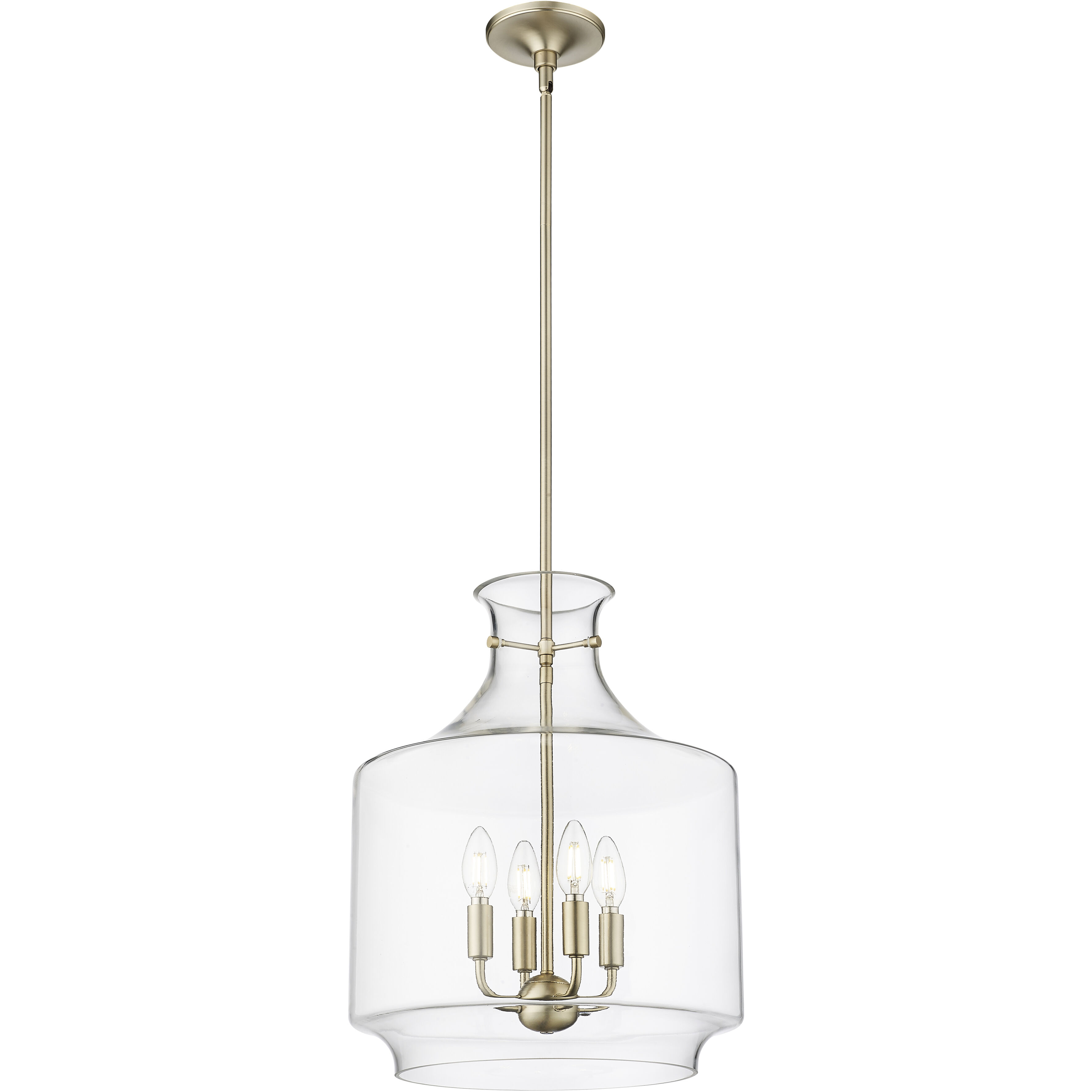 Mahannah 4 Light 15 inch Modern Gold Pendant Ceiling Light